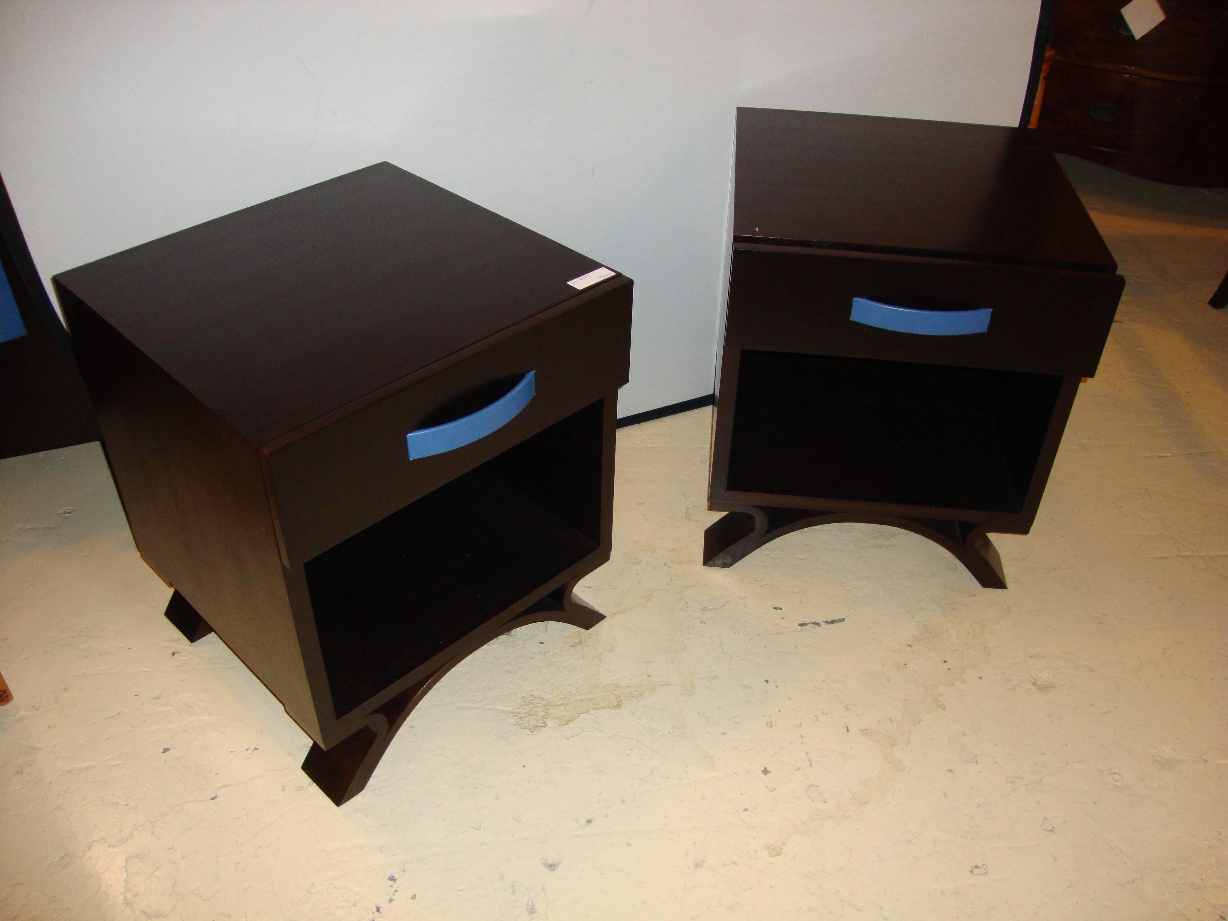 Pair of Dakota Jackson End Tables Night Tables In Good Condition In Stamford, CT