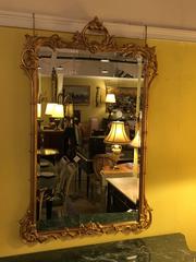 Pair of Giltwood Chippendale Style Mirrors by Friedman Bros
