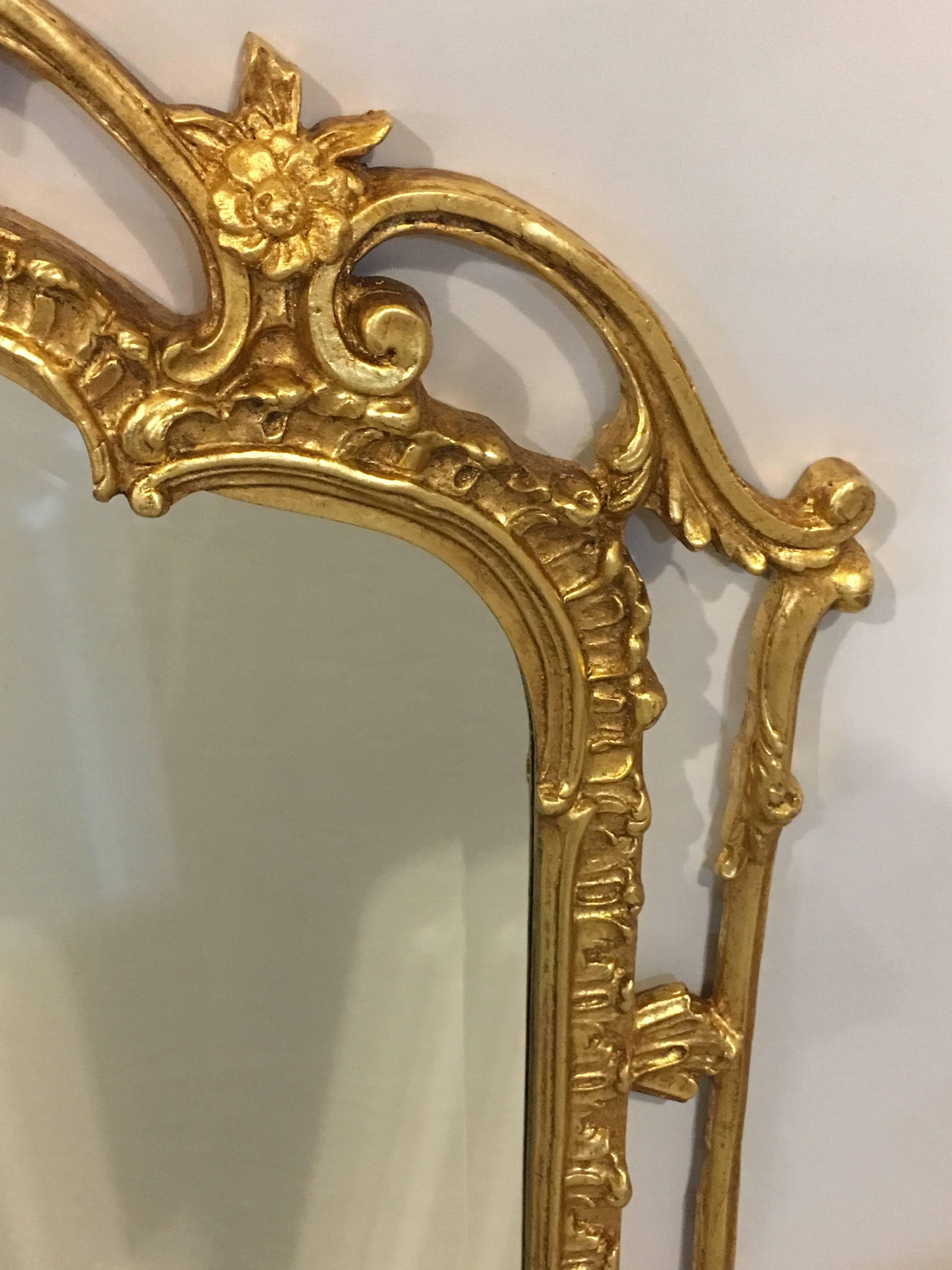 Pair of Giltwood Chippendale Styled Mirrors by Friedman Bros In Good Condition In Stamford, CT