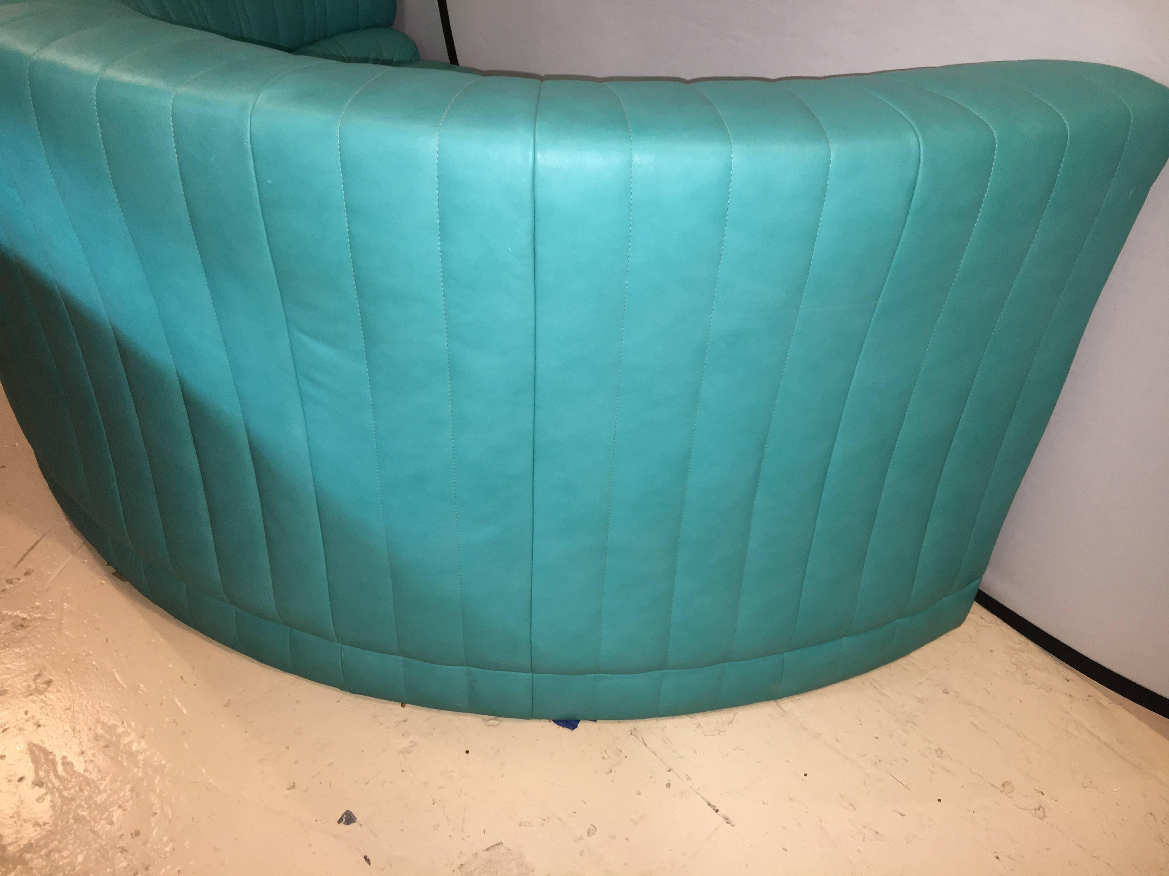 semi circular loveseat