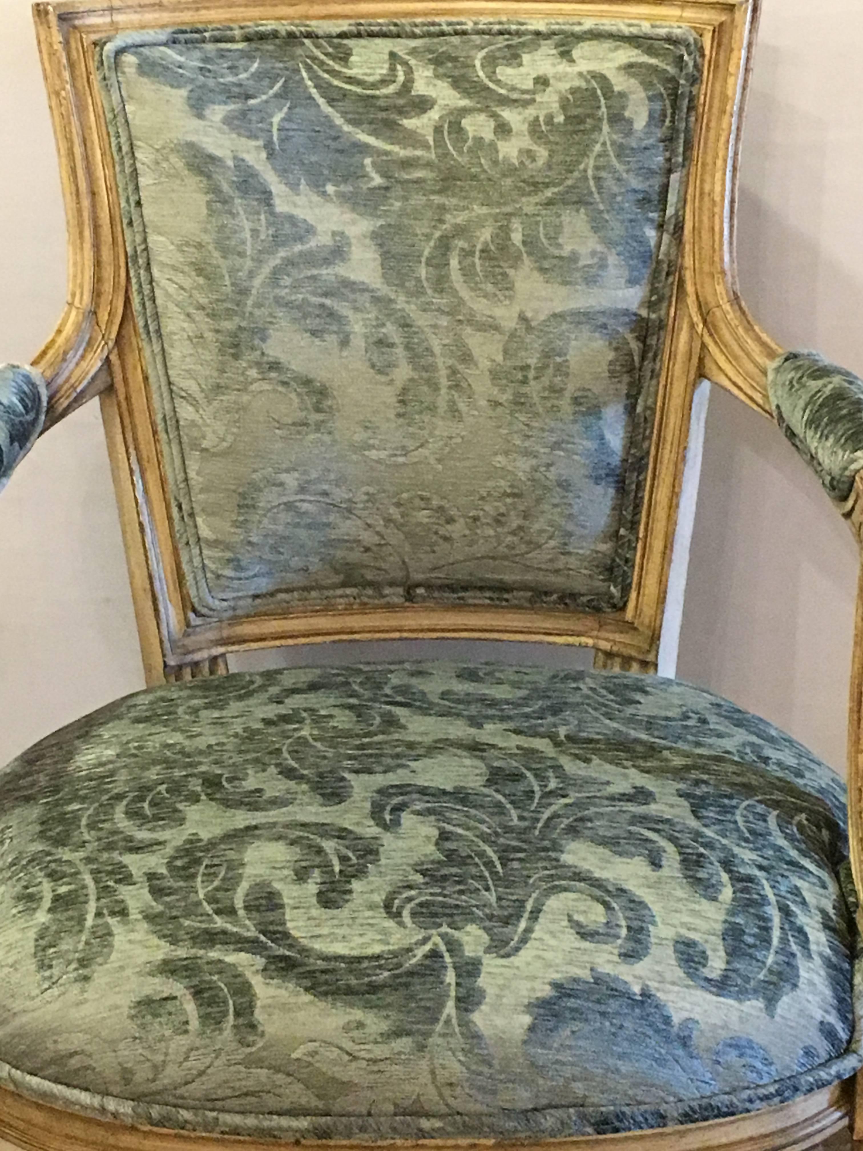 Pair of Jansen Louis XVI Style Chairs 1
