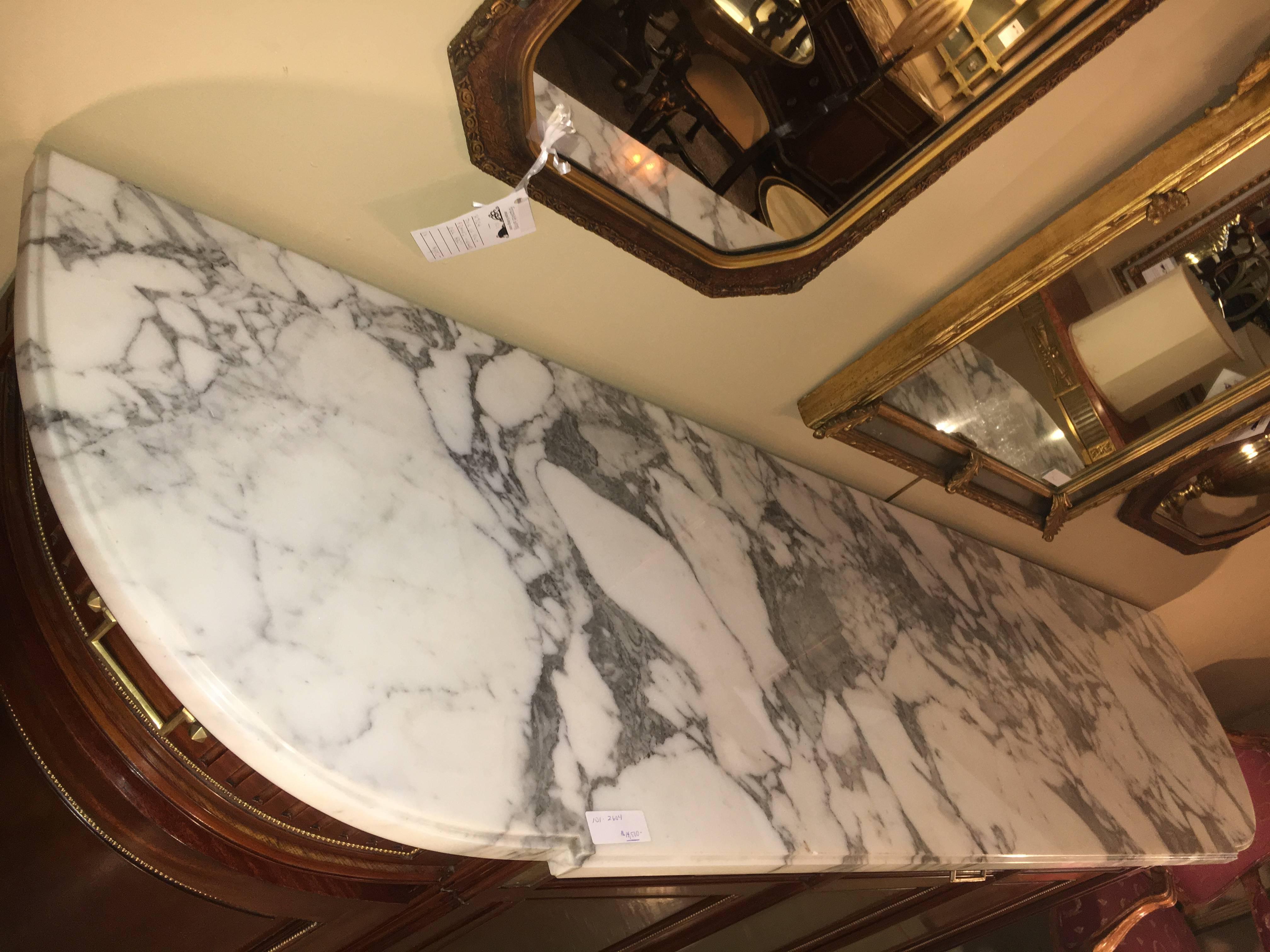 20th Century Monumental Maison Jansen Marble Top Directoire Sideboard in Louis XV Fashion