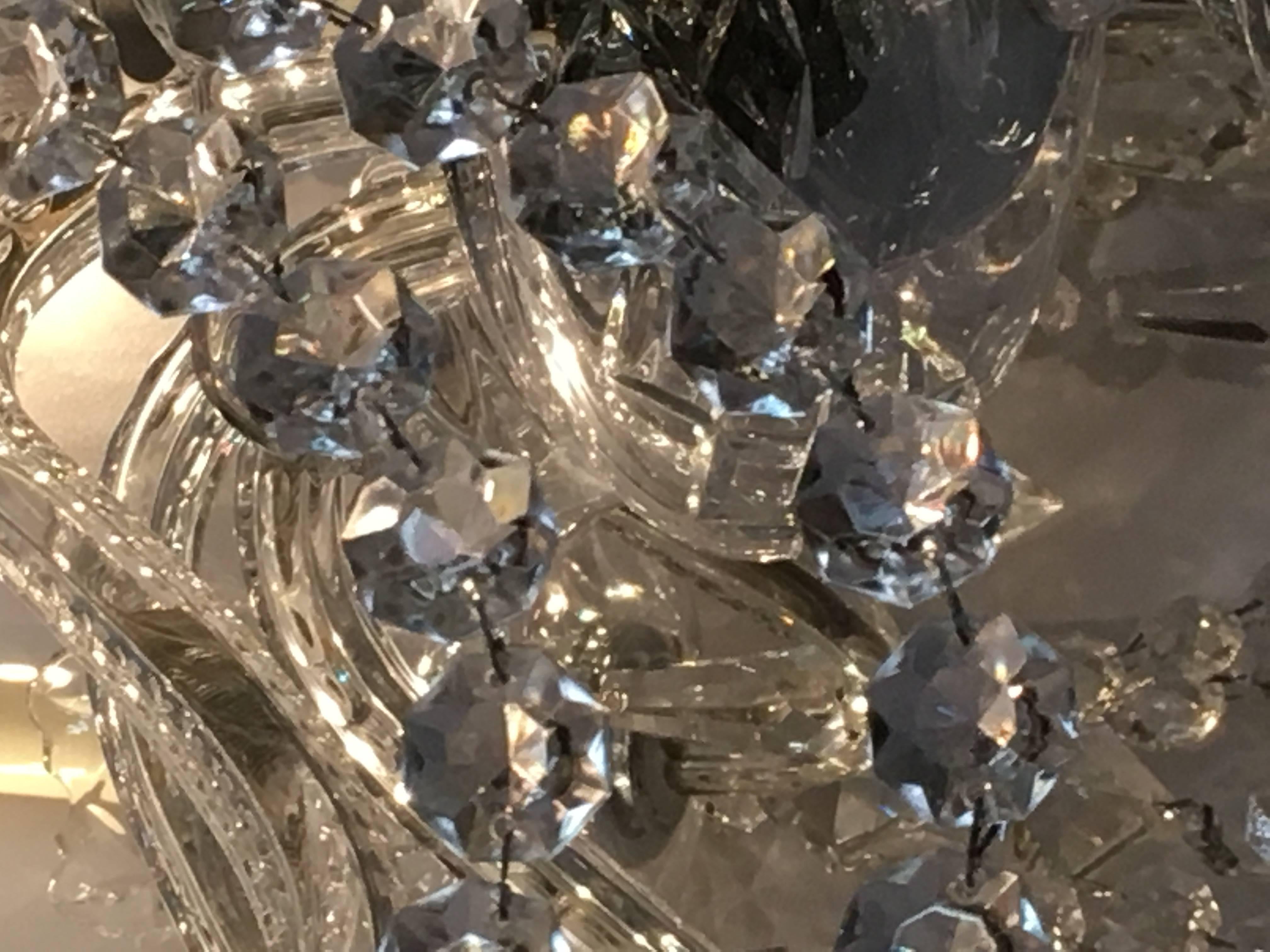 Ten-Light Cut Crystal Georgian Style Chandelier 3