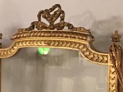 Antique Three-Panel French Screen or Room Divider