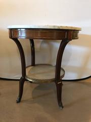 French Marble Top Gueridon by Maison Jansen