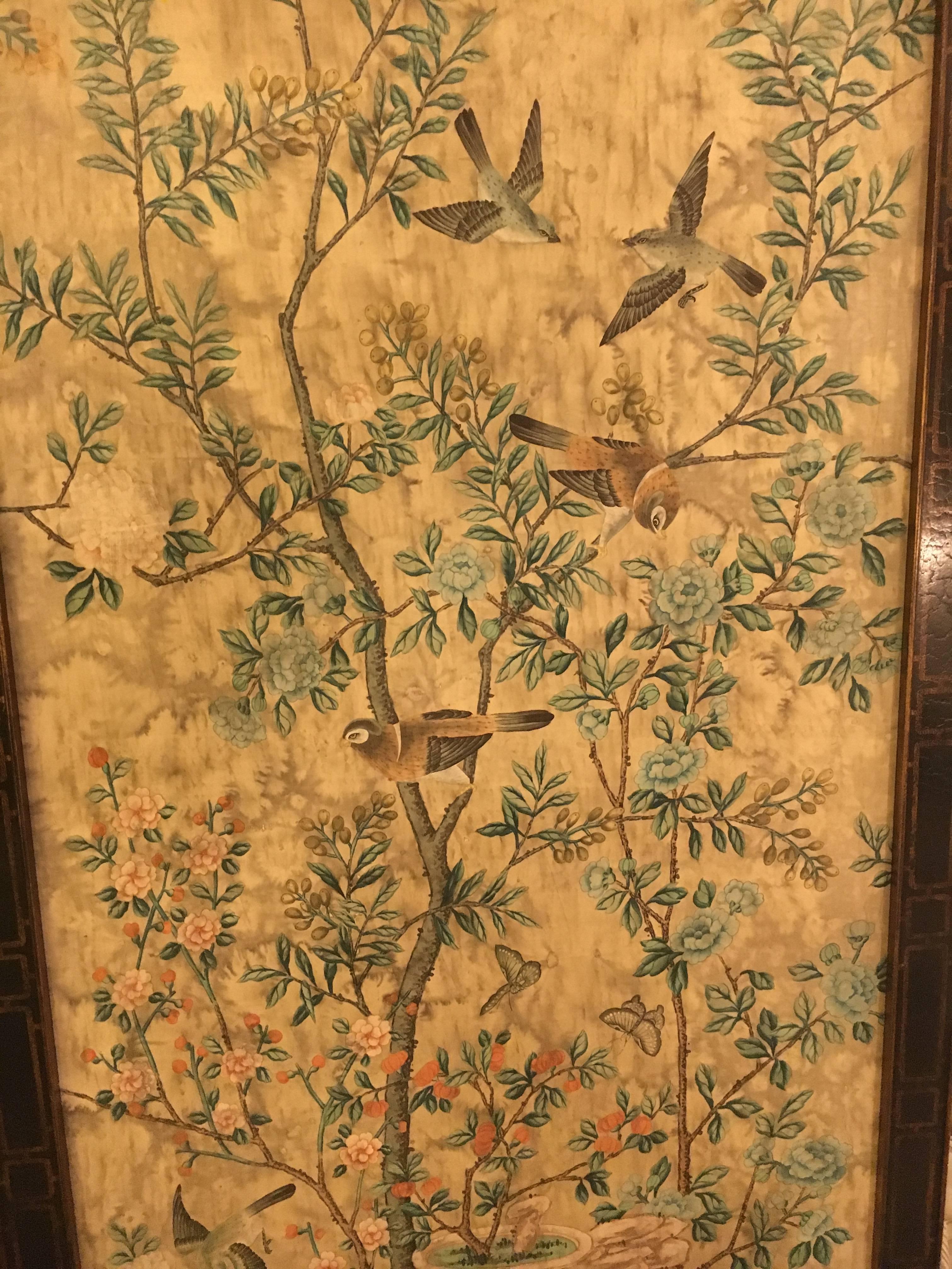 Pair of Monumental Chinoiserie Wall Panels by Dessin Fournir at 1stDibs