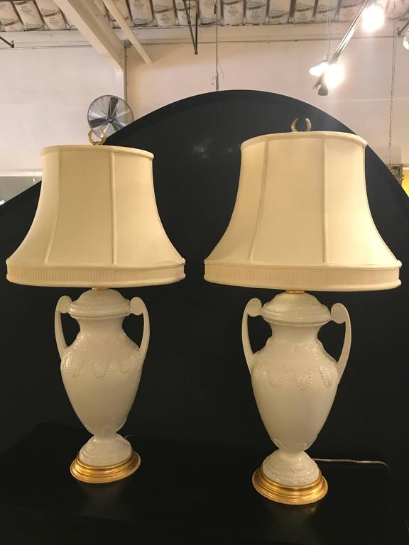 Pair Of Lenox Neoclassical Style Table Lamps By Frederick Cooper