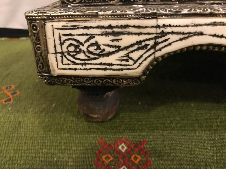 Moorish Bone and Brass Inlaid Chest For Sale at 1stdibs