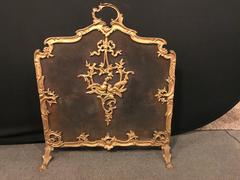 Louis XV Style French Bronze Fire Screen