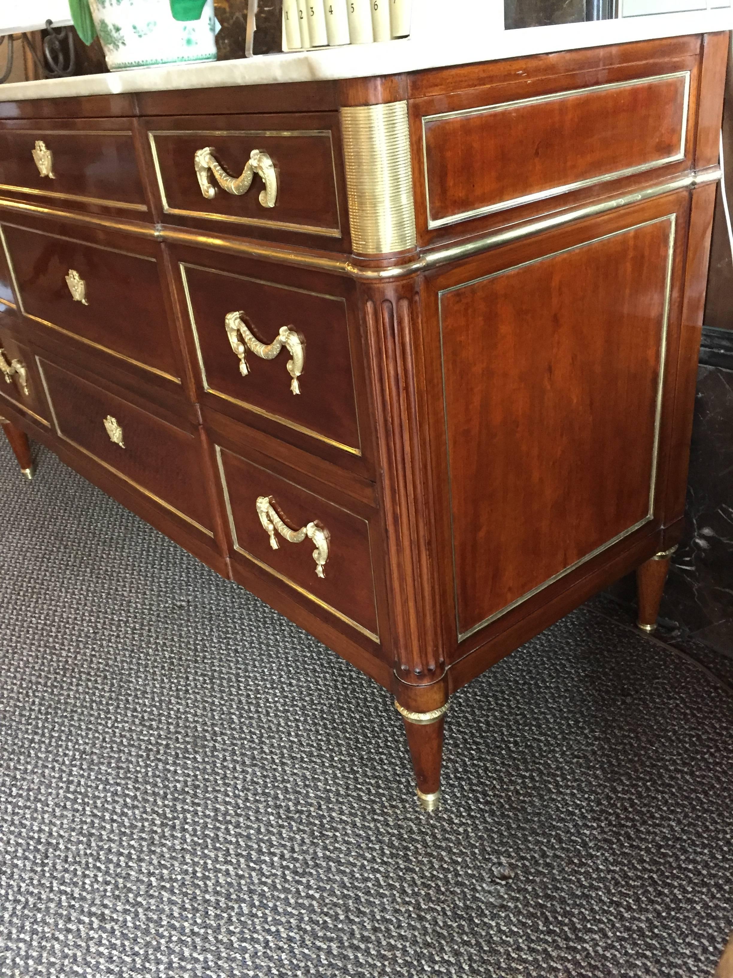 20th Century Monumental Maison Jansen Louis XVI Style Commode or Chest