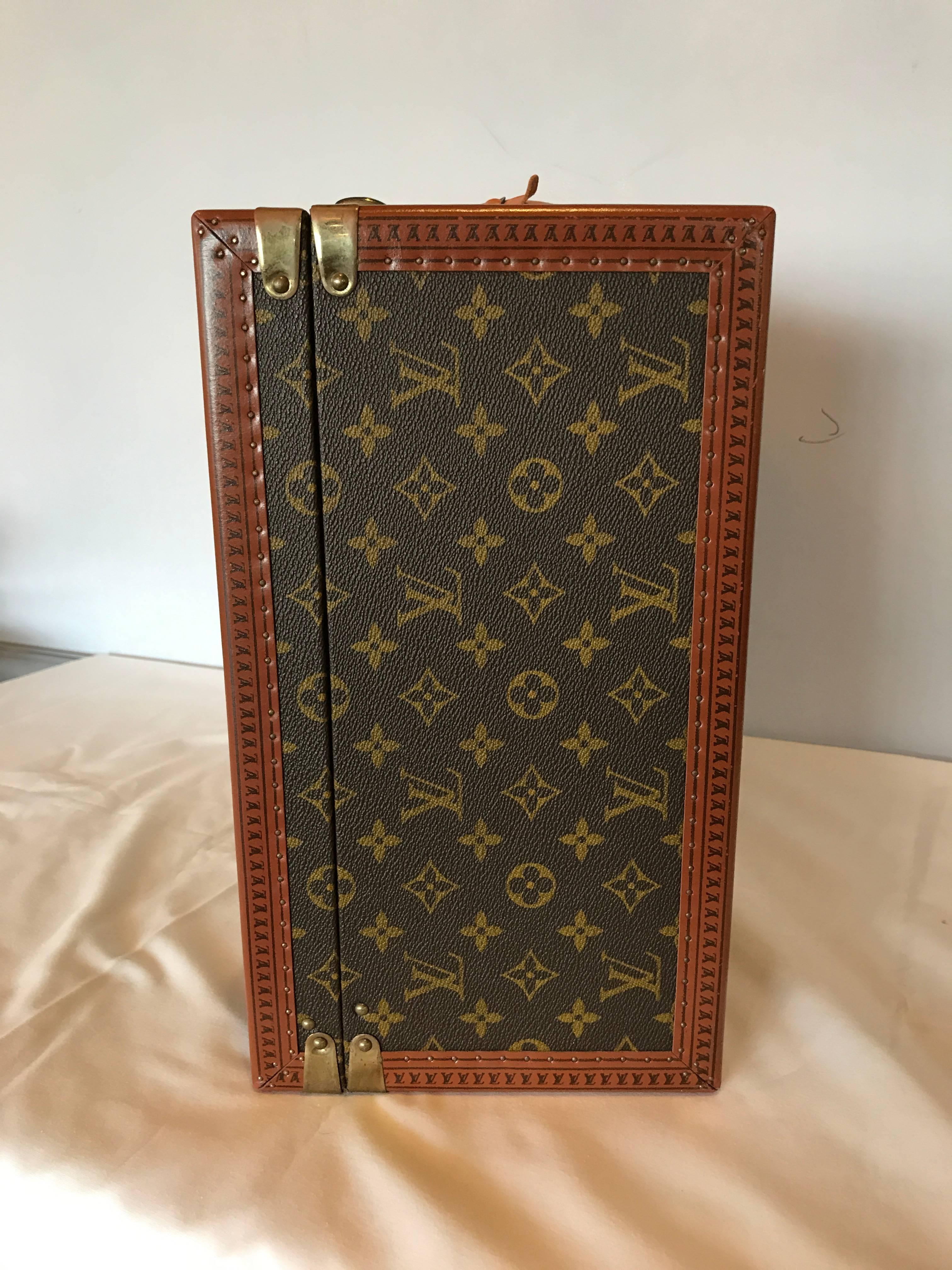Hollywood Regency Louis Vuitton Monogram Hard Sided Suitcase. No. 912291