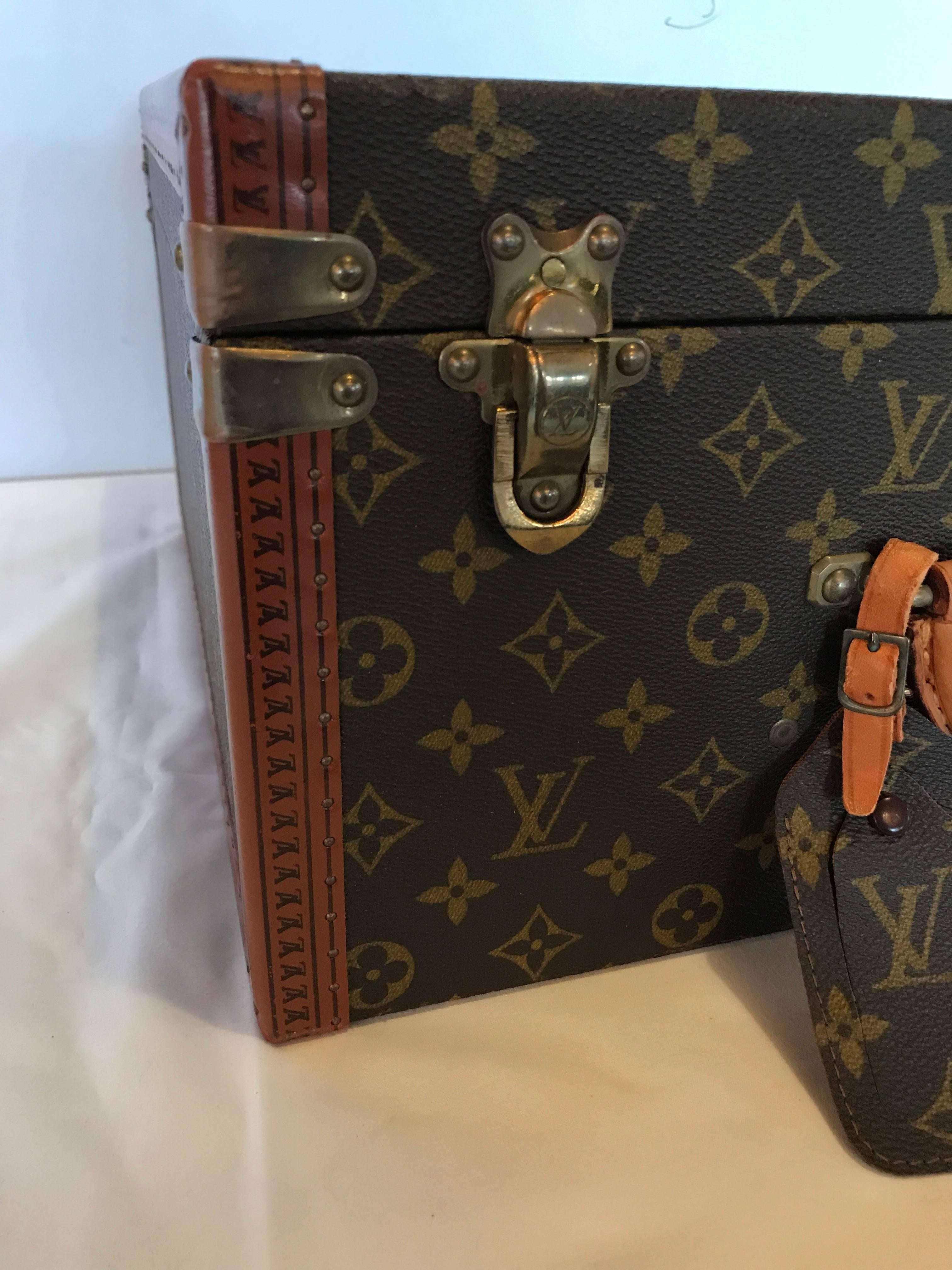 French Louis Vuitton Monogram Hard Sided Suitcase. No. 912291