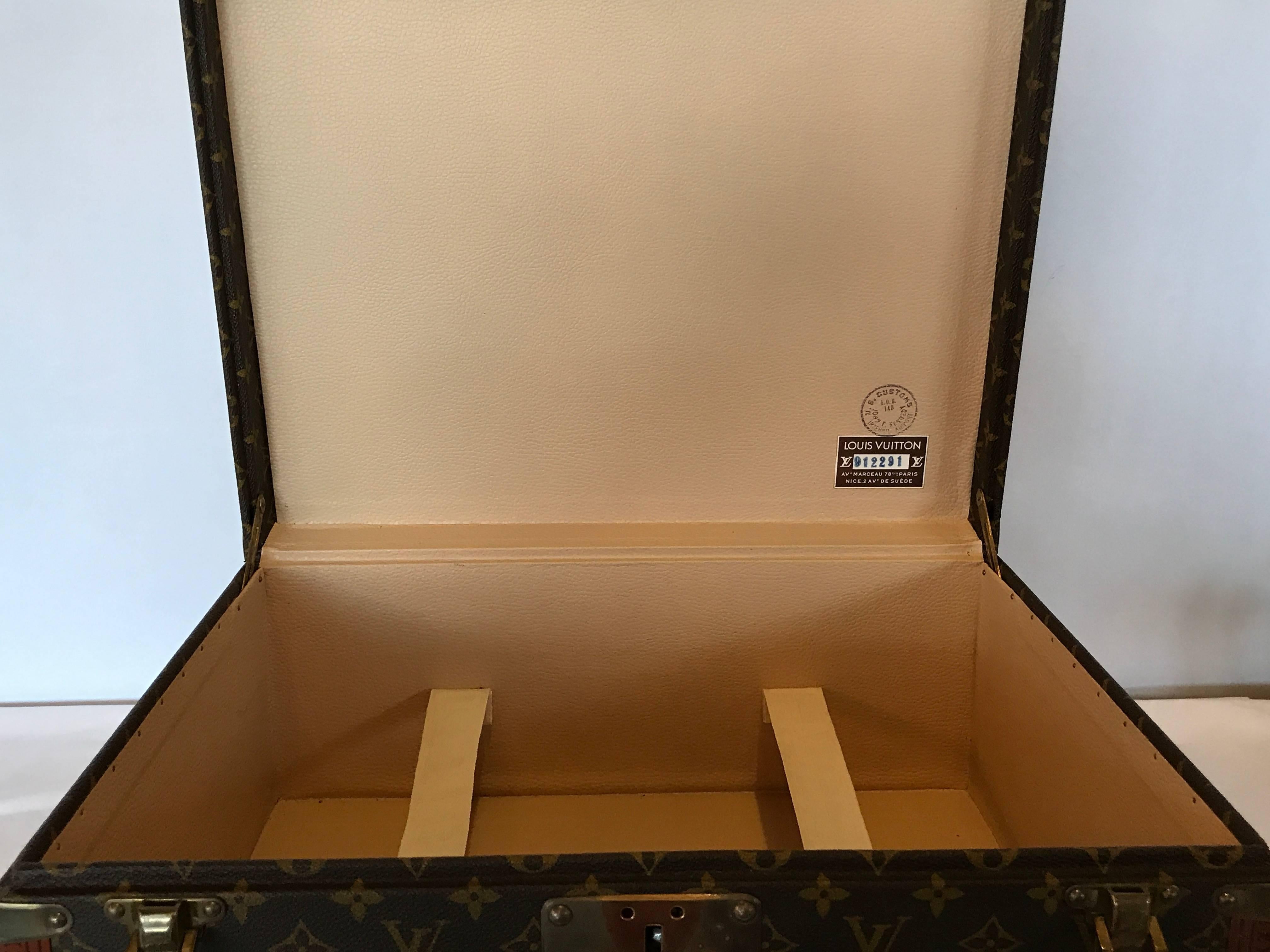 Louis Vuitton Monogram Hard Sided Suitcase. No. 912291 4