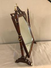 Tilting Federal Style Shaving Mirror Mahogany