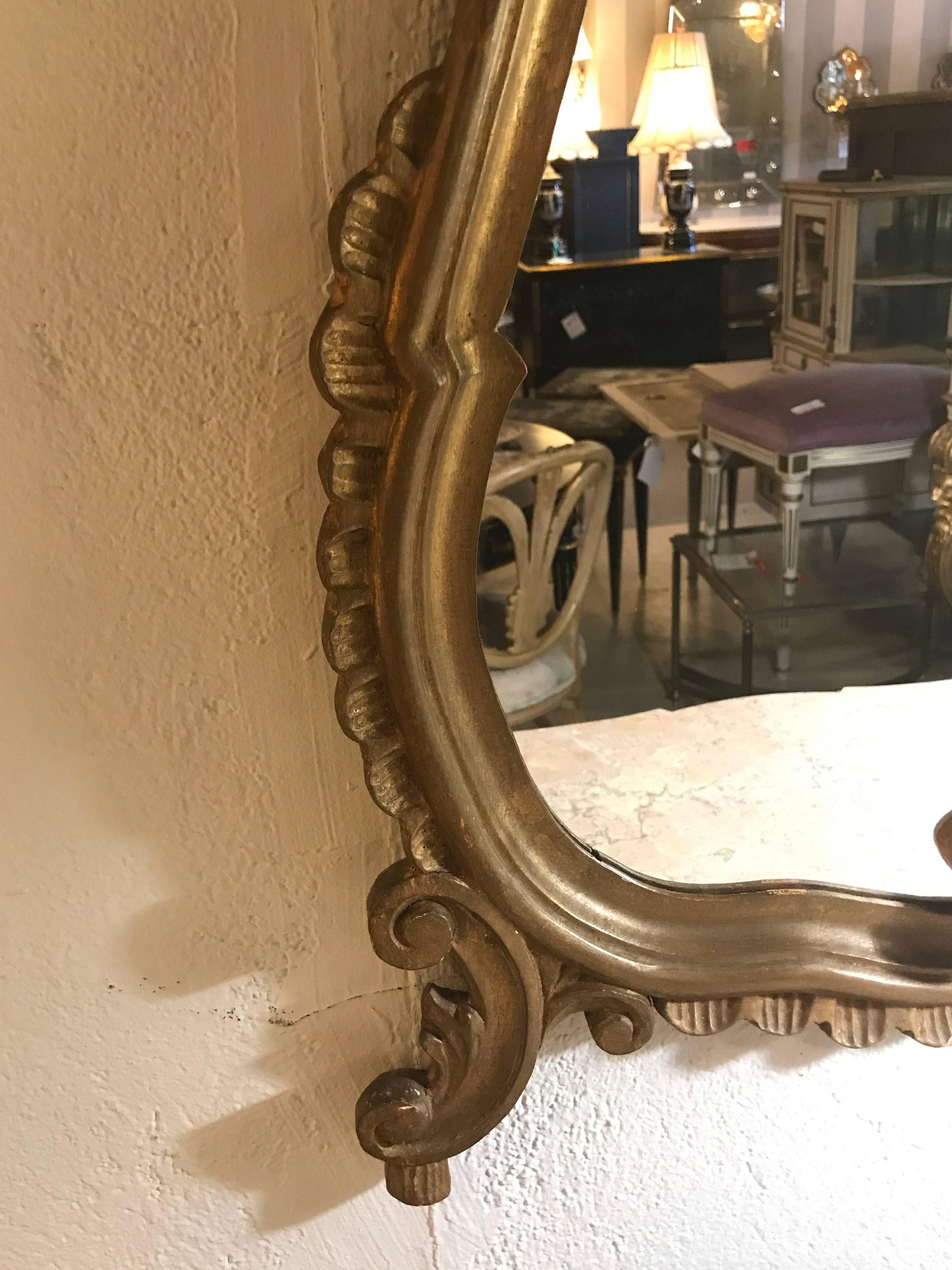 Pair of Italian Rococo Style Wall or Console Mirrors 3