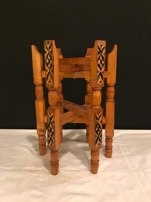 HandCarved Wood Tray Legs For Sale at 1stdibs