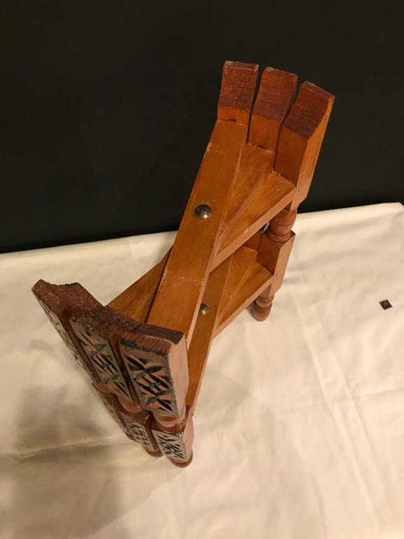 HandCarved Wood Tray Legs For Sale at 1stdibs