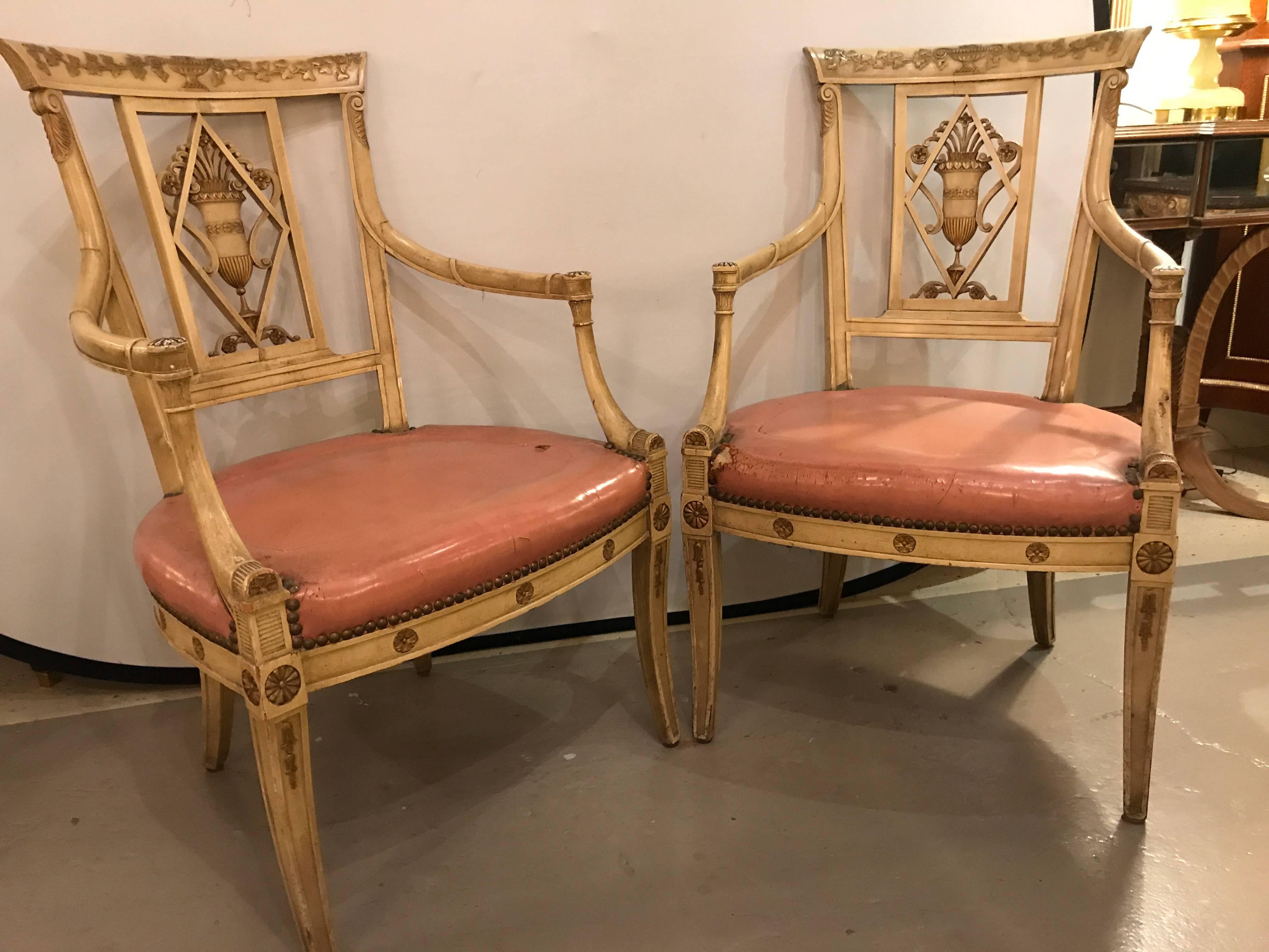 French Pair of Armchairs by Maison Jansen