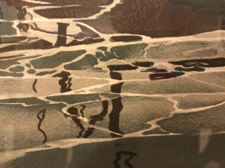 Litho of Fishing Boat Signed John D. Lutes and Numbered 129/300 For Sale at 1stdibs