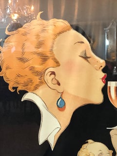 Ramos Pinto Reprint Poster in Frame Rene Vincent