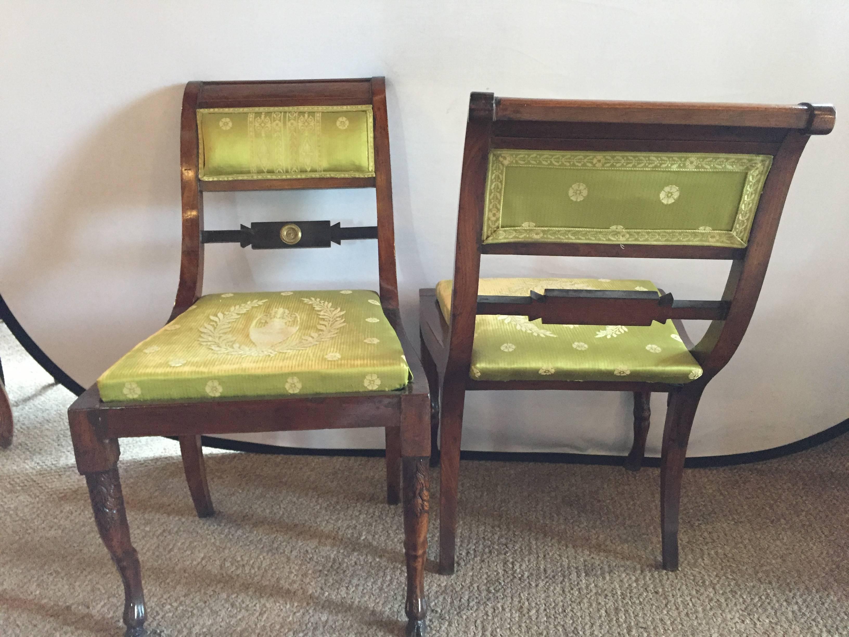 Pair of 19th Century Antique Regency Period Chairs 4