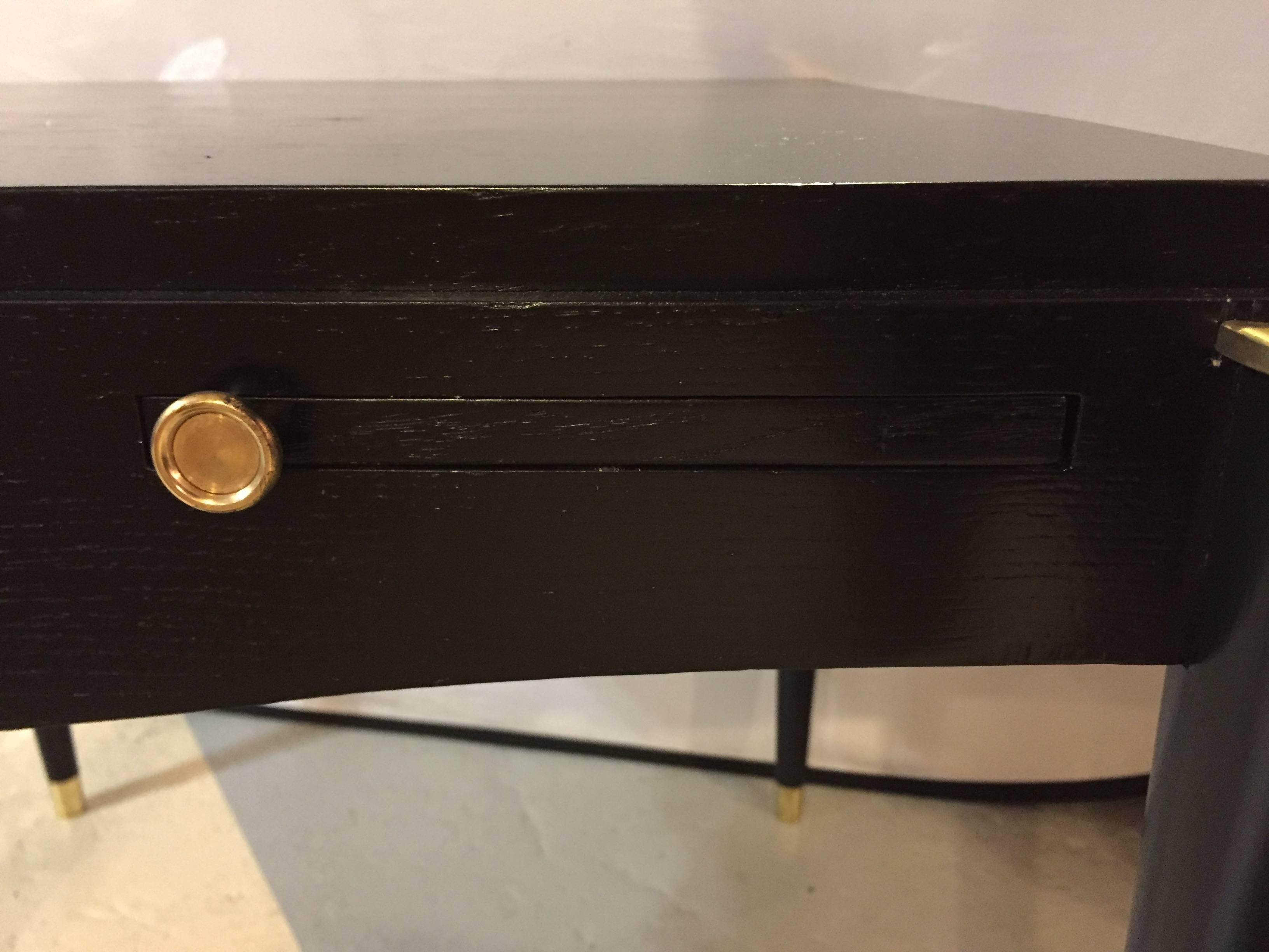 Ebonized Mid-Century Modern Card or Game Table 1