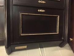 Pair of Fine Bronze-Mounted Maison Jansen Style Corner Cupboard/Display Cabinets