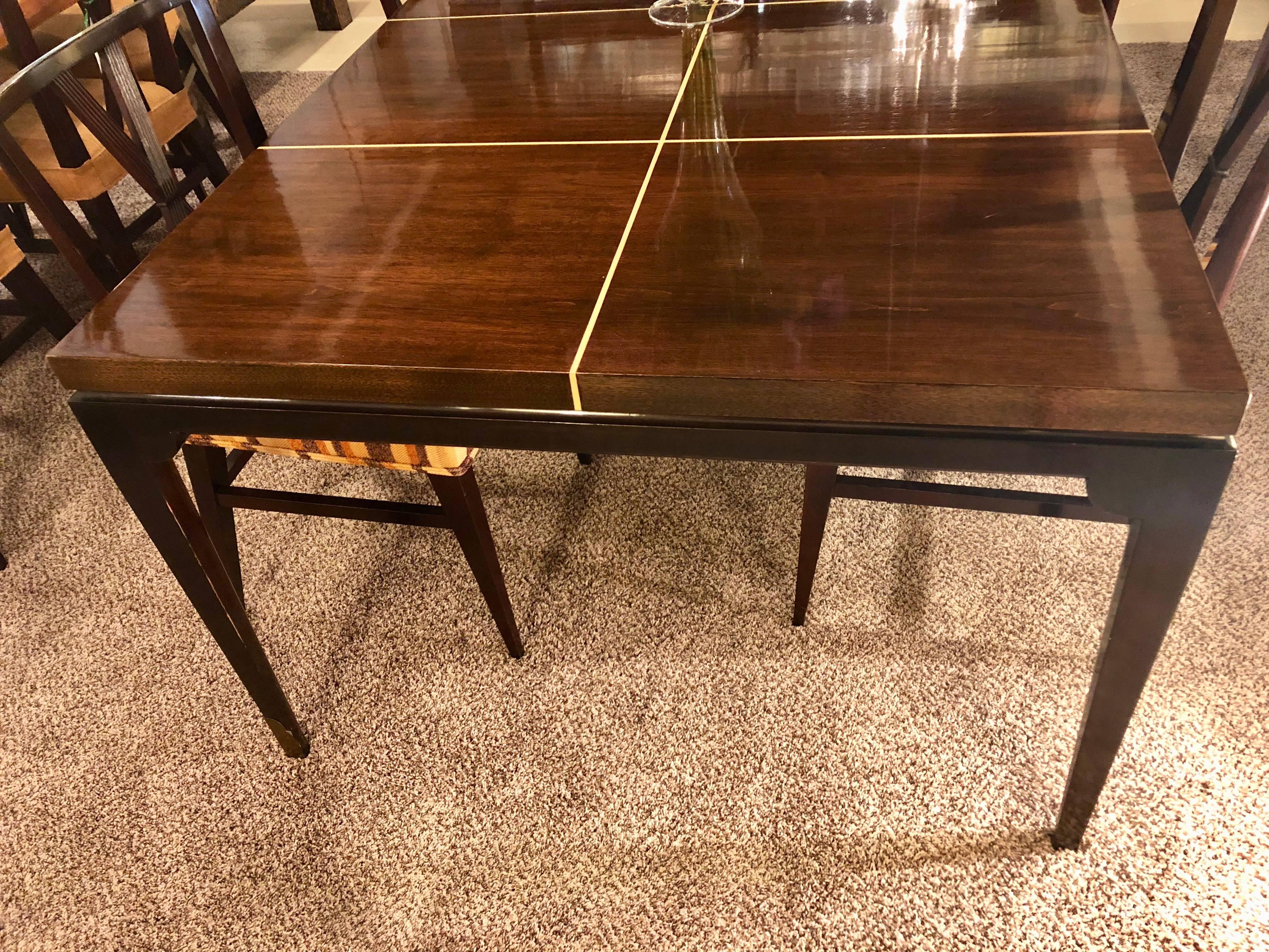 Tommi Parzinger Originals Dining Table with Two Leaves 1