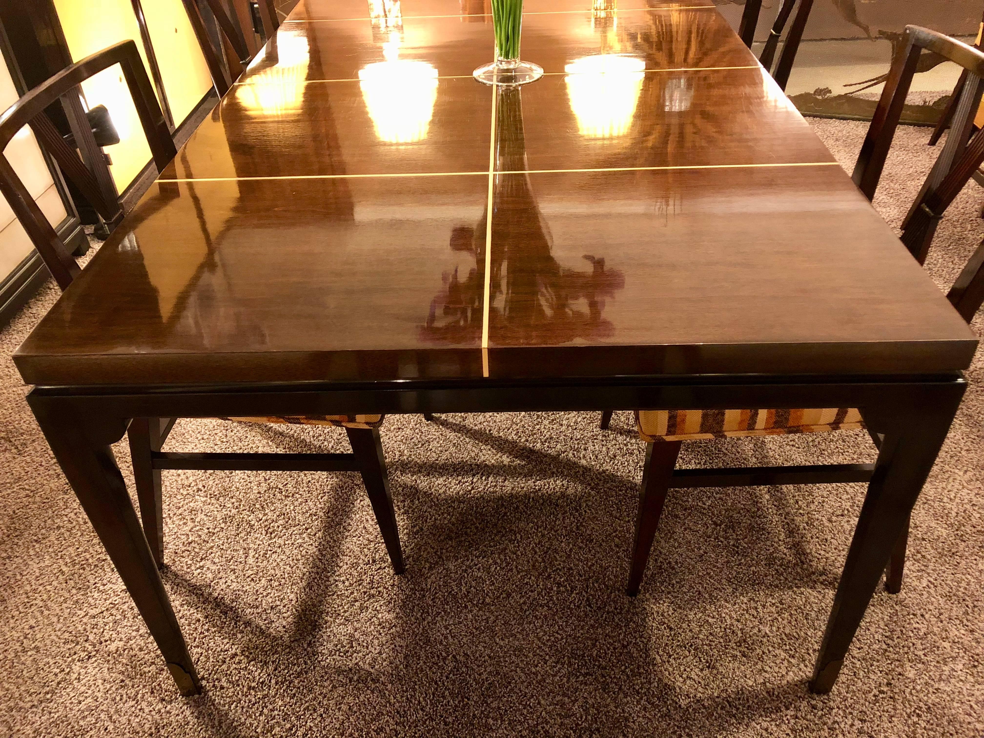 Tommi Parzinger Originals Dining Table with Two Leaves 2