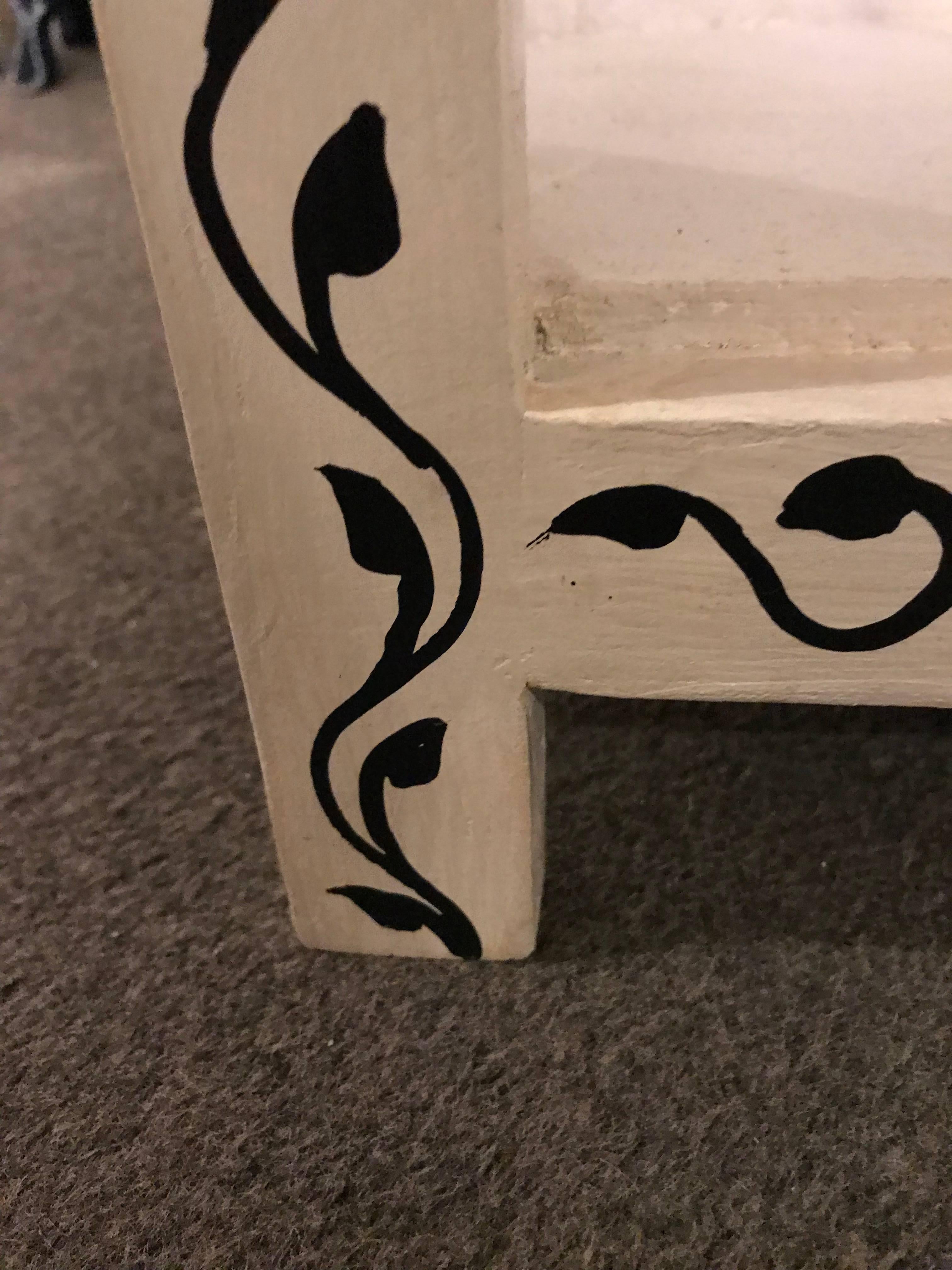 Pair of Hand-Painted Moroccan Nightstands or End Tables 2