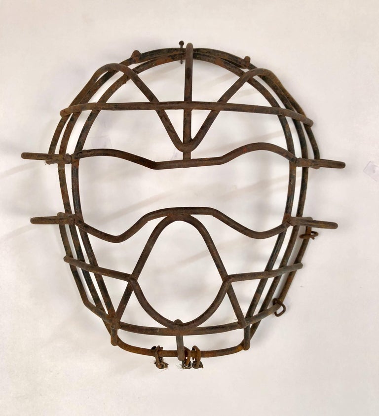 Collection of Nine Antique Steel Catchers Masks, circa 19201950 at 1stDibs
