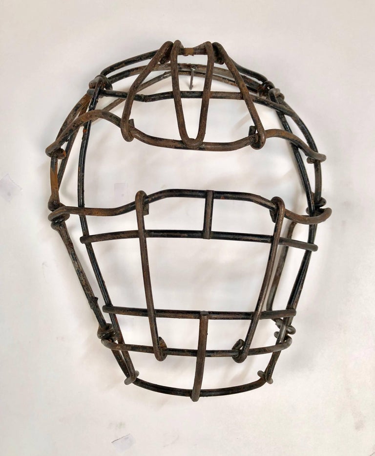 Collection of Nine Antique Steel Catchers Masks, circa 19201950 at 1stDibs