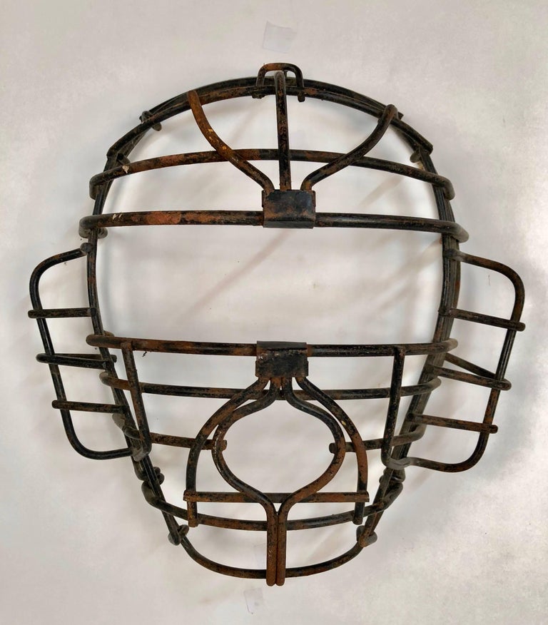 Collection of Nine Antique Steel Catchers Masks, circa 19201950 at 1stDibs