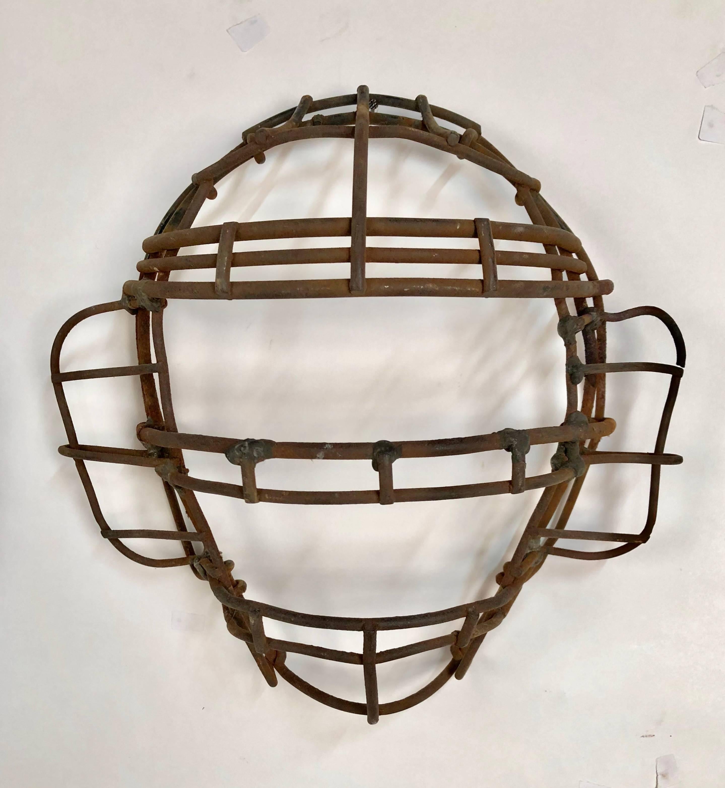 American Collection of Nine Antique Steel Catchers Masks, circa 1920-1950