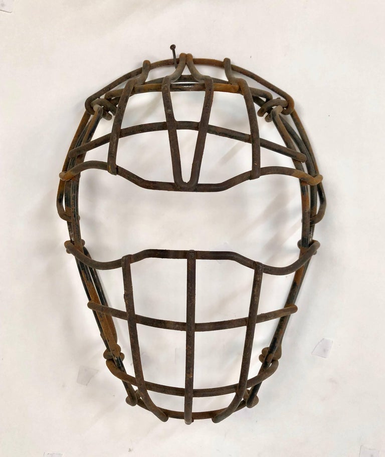 Collection of Nine Antique Steel Catchers Masks, circa 19201950 at 1stDibs