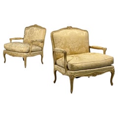 Maison Jansen, Louis XVI Armchairs, Giltwood, Fabric, France, 20th c.