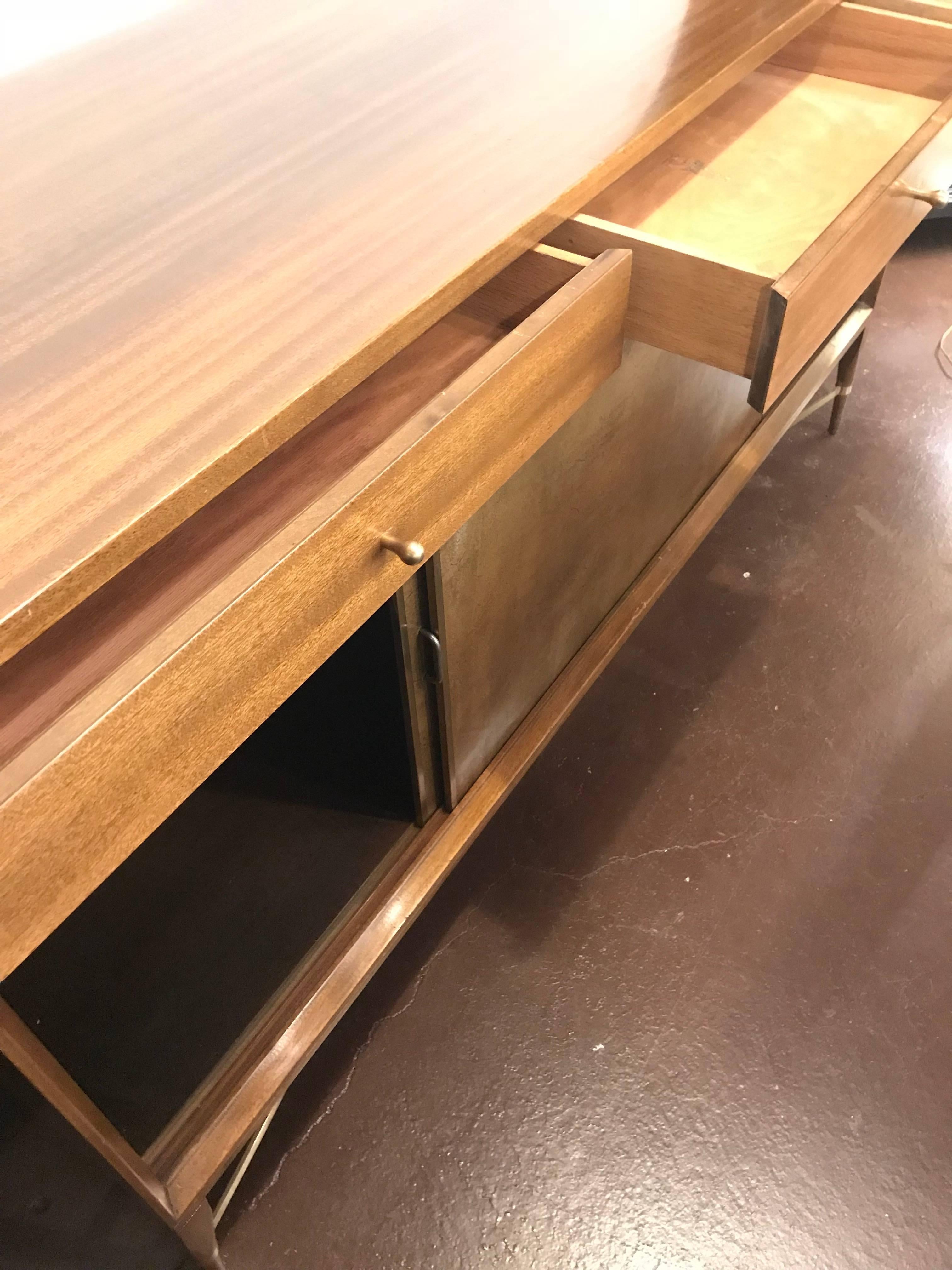 Mid-Century Modern Paul McCobb for Calvin Credenza Original Tags Polished 1