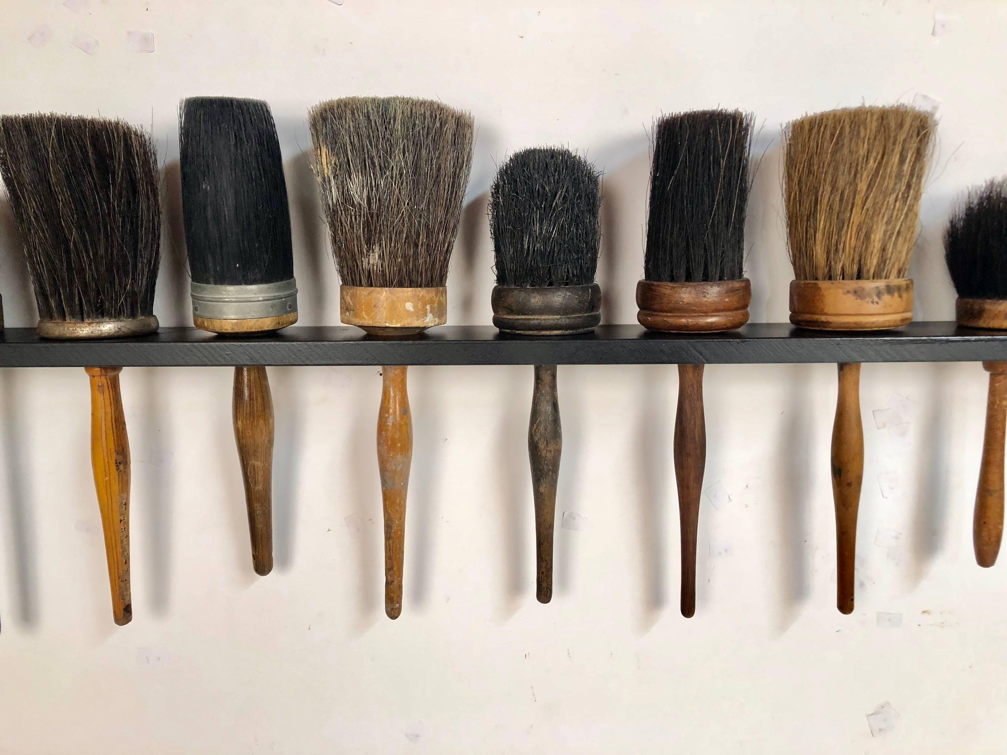 vintage wooden hair brush