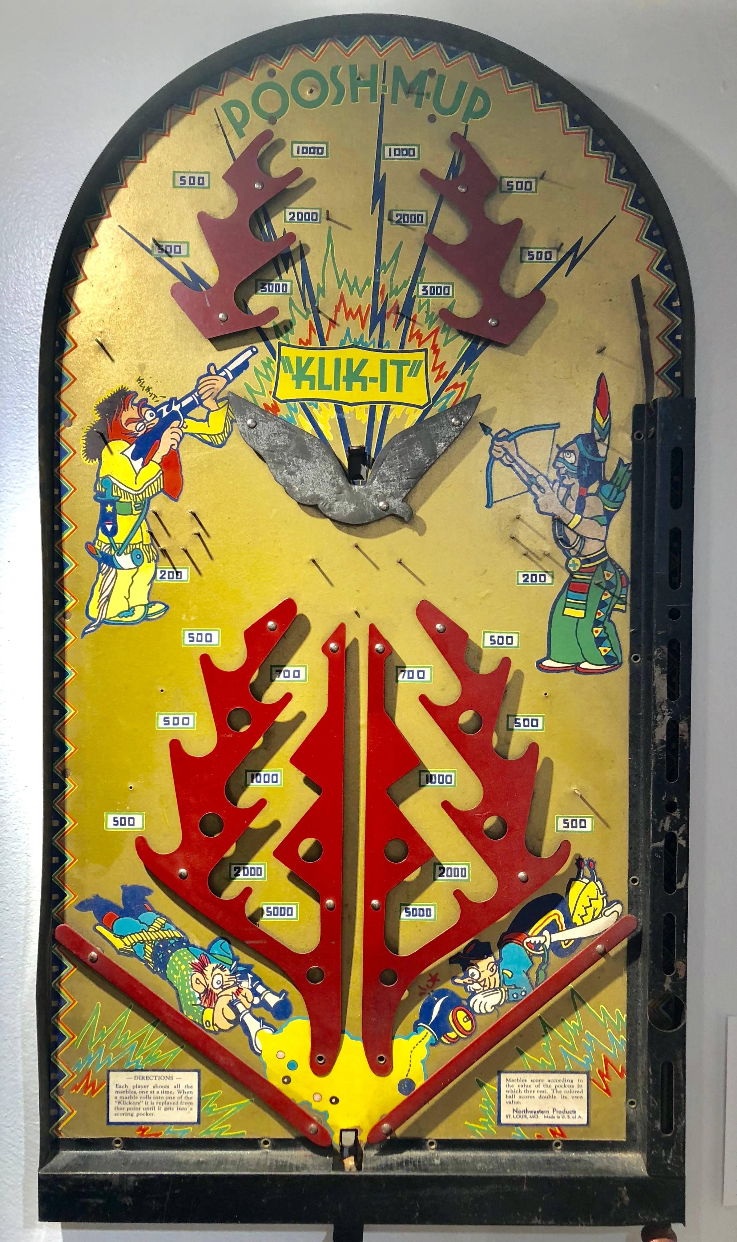 Folk Art Collection of Six Antique Game Boards, circa 1920-1940