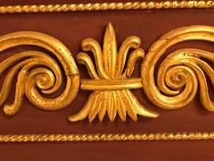 Russian Neoclassical Style Parcel Paint and Gilt Decorated Mirror