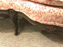 Fine Pair of Louis XV Style Carved Settees or Loveseats