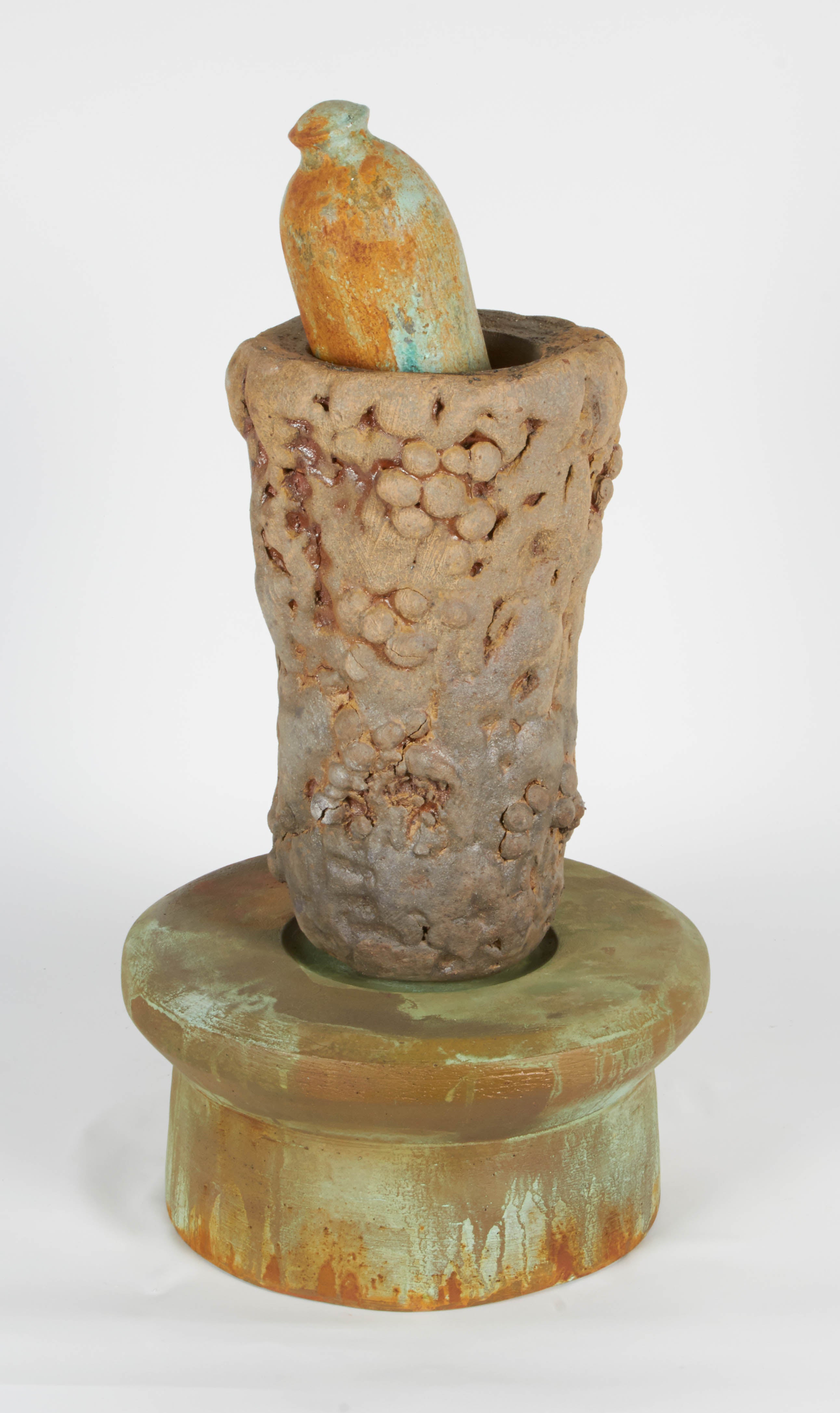 American Richard Hirsch Ceramic Mortar and Pestle, 2007 For Sale