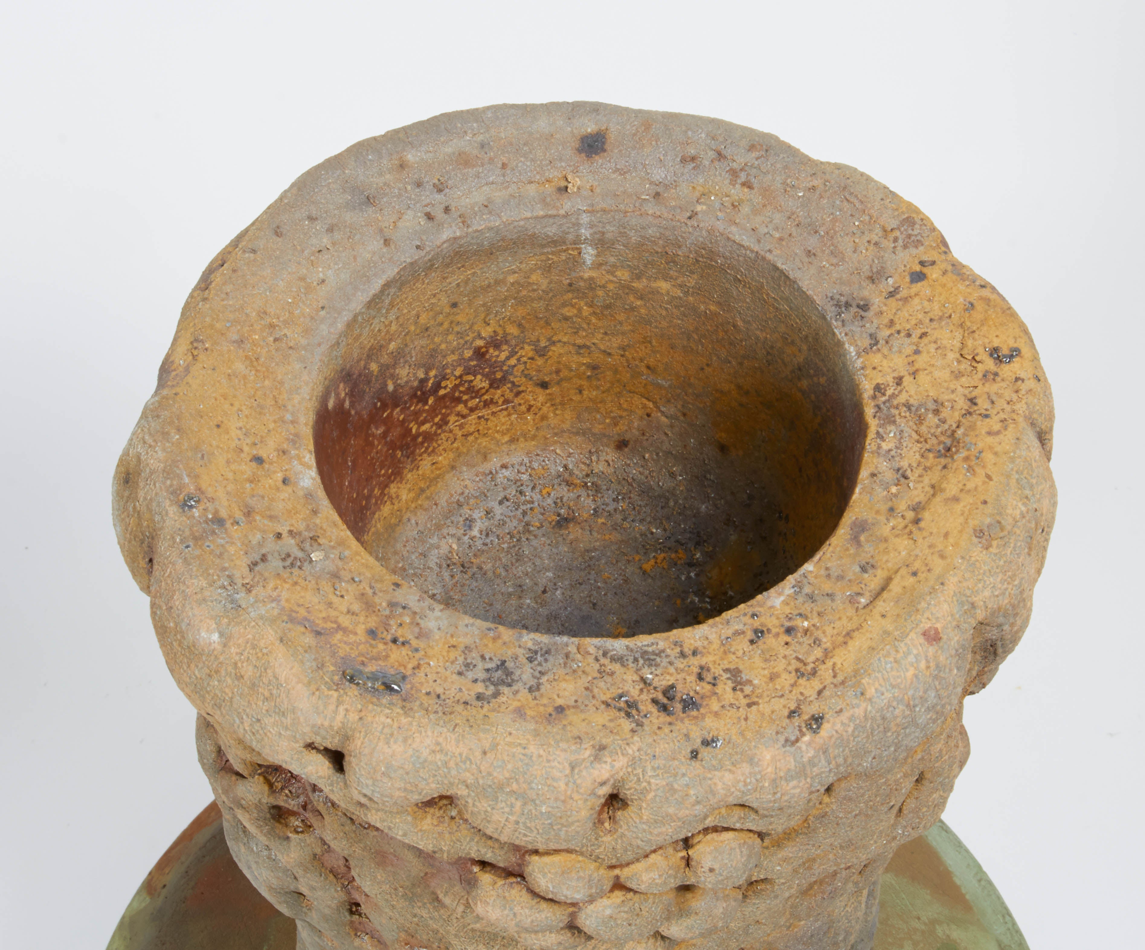 Richard Hirsch Ceramic Mortar and Pestle, 2007 In Excellent Condition For Sale In New York, NY