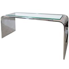 Gary Gutterman Olympic Console, Mirror Polished Aluminum, circa 1970s