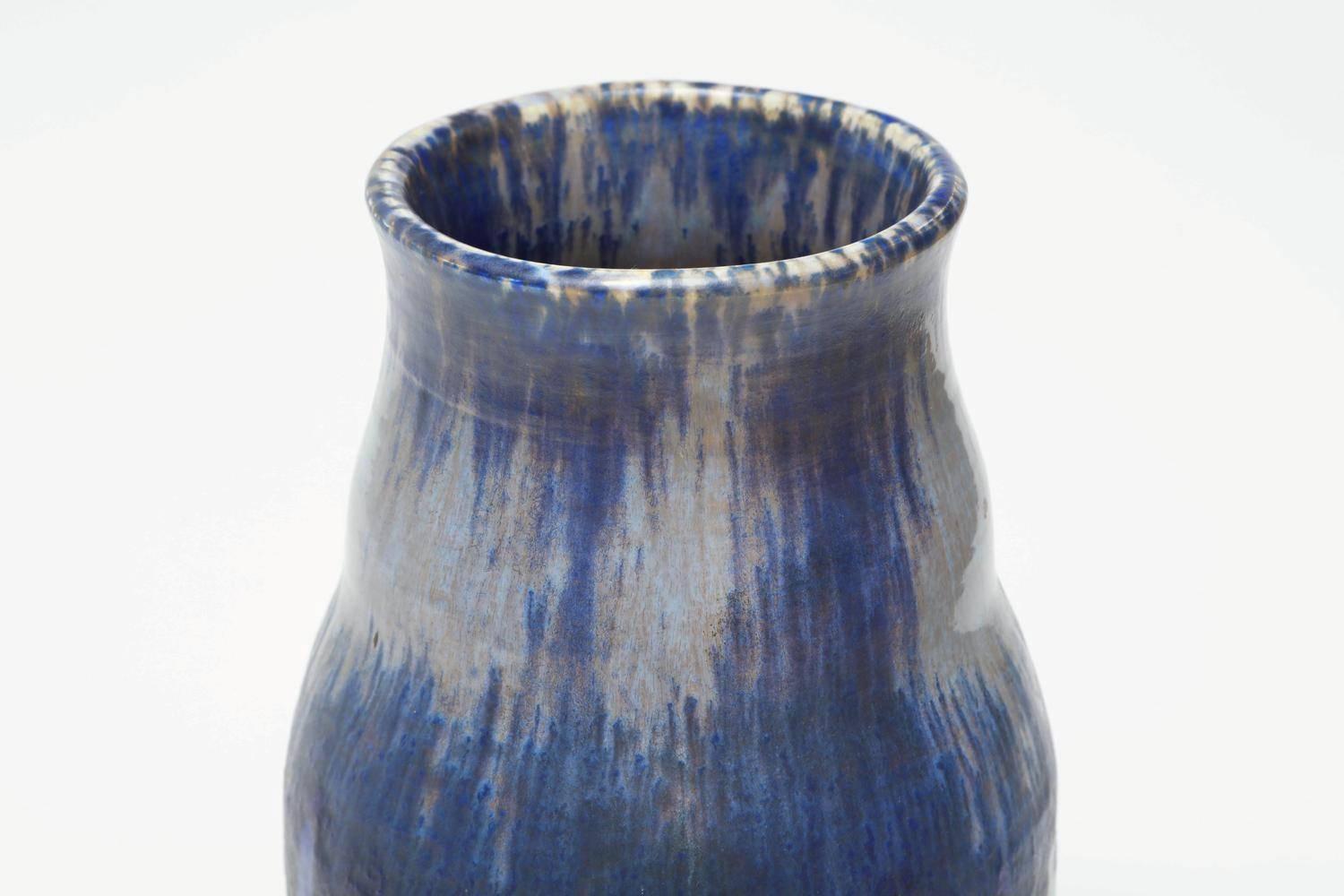 Ruskin Pottery Keramische Vase, glasiertes Steinzeug, 1927 (Moderne) im Angebot