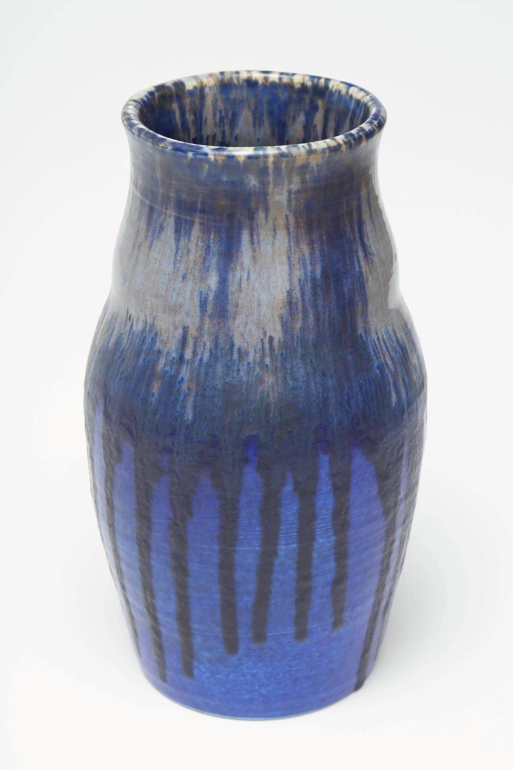 Ruskin Pottery Ceramic Vase, Glazed Stoneware, 1927 For Sale at 1stdibs