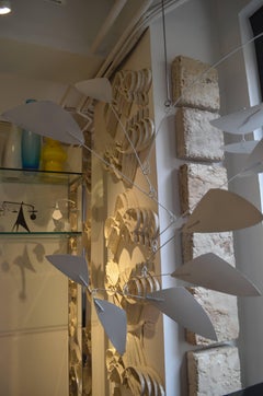 Jim Hunter White Hanging Metal Mobile, 2017