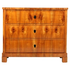 Antico cassettone Biedermeier in ciliegio del XIX secolo