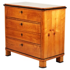 Antique Early 19th Century Biedermeier, Chest of Drawers Cherrywood