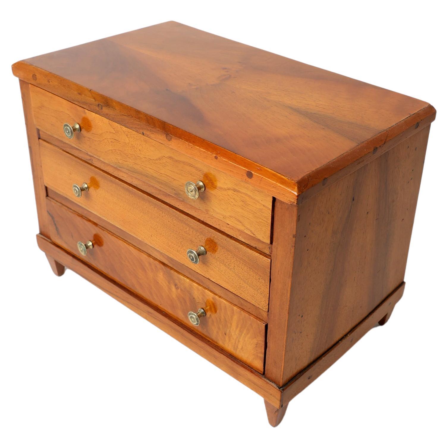 19th Century Biedermeier Miniature Chest of drawers